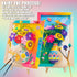 FTBox 3D 6 7 8 9 10 11 12 Crafts Gift for Girls, DIY Felt Flowers Wooden Vase Picture Frame Painting Kit, Arts
