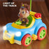 lalalark 2 Pack JOVA Remote Control Car for Toddlers, RC Cars with Cartoon Figure, Kids Toy Bumper Cars with LED Lights