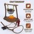 TOYANDONA Dollhouse Stove Kitchen Furniture: Miniature Hanging Stove Tea Kettle, Fairy Garden Camping Accessories