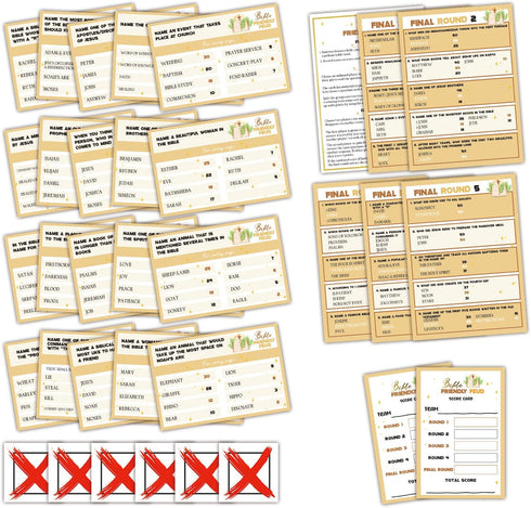 Christian Bible Feud Game, Family Feud-Style Game for Church Game Night, Bible Trivia for Groups