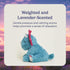 warmies Microwavable & Weighted Stuffed Animals, Triceratops - Heated Stuffed Animal Plushie for Warmth & Comfort