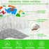 Mfmiudole 50"50" Baby Gyms Playmats for Playpen, Safari Zoo Alphabet Play Mat Waterproof ABC Learning Mat Jungle Themed