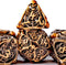 Metal Dice Set D&D: Hollow Polyhedron 7pcs Dungeons and Dragons Skull Style, Suitable for Role-Playing Games