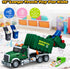 3 4 5 6 7 8 15" 3 Kids Toys for Years Old Boys, Large Garbage Truck Toy, Friction Powered Garbage Recycling Truck
