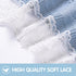 Booulfi Baby Blankets Neutral Knitted Blue Cotton Blue Baby Blanket Stroller Lace Border Crochet Winter Crib Baby
