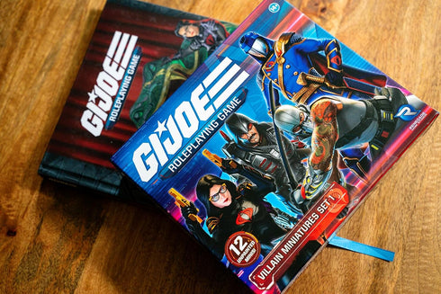 G.I. Joe Roleplaying Game Villain Miniatures Set 1, 12 Unpainted 28mm Scale Character Figures, RPG Accessory