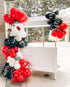 Red White Black Balloon Arch Kit, 102pcs Latex Balloons with 16ft Tape Strip & Dot Glue