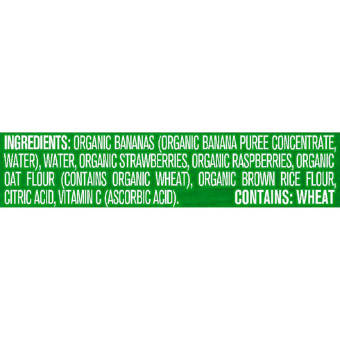 Gerber Organic Baby Food Pouches, Toddler WonderFoods, Banana Red Berries Granola, 3.5 Ounce, Pack of 12