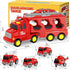 FunMission 3-9 Old5 1 3 4 5 6 7 Toddlers Fire Truck for Kids Year in Friction Power Vehicle Car for Years Old Boys