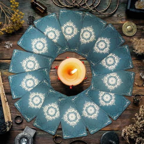 MagicSeer Tarot Cards, 78 Pcs Large Borderless Deck for Beginners and Experts, Velvet Bag Included.