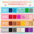 Goldwise Friendship Bracelet Making Kit 2 Boxes-4952 Pcs 24 Colors Bracelet Kits with 3450 Pcs Glass Seed Beads, 1040 Pcs Letter Beads and 50 Pcs Number Beads with Charms, Crafts Gift by Goldwise