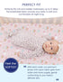 9'' Pocket-2 Pack TotAha Pink Rainbow Crib Sheets Girl - Hypoallergenic, Silky Comfort, Buttery Soft, Calming Effect