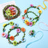 Syhood 109 Pieces Daisy Crowns Making Kit, Flower Crown Wreath Headbands and Bracelets Craft Kit for Girls