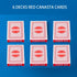 6-Deck Rummy GSE Games & Sports Expert Canasta Cards with Point Values, Includes Canasta and Hand & Foot Game Rules
