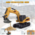 BRRRRT 1/64 3+ Full Proportion Remote Control Excavator,Remote Control Construction Vehicles with Metal Shovel,Type-C