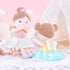 Gloveleya Dolls First Baby Girl Gifts, Soft Stuffed Doll Yellow, 15" with Gift Bag