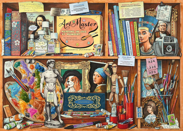 Wonder Forge The Artist's Cabinet 1000 Piece Jigsaw Puzzle for Adults |