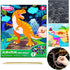 JUNQIU Scratch Art Paper Set for Kids, Dinosaurs Black Rainbow DIY Activity & Party Games, Gifts for Ages 3-8