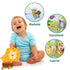 Baby Books 0-6 Months Touch Feel Crinkle Books, Sensory Teething Book for Newborns, Baby Gifts (Jungle Tails)