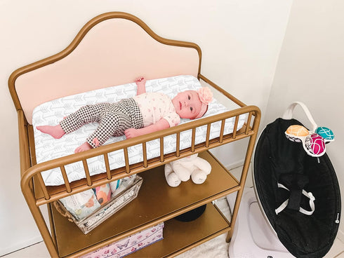 BaeBae Goods 4 Pack Changing Pad Cover Premium Baby Changing Pad Covers Boy or Girl Changing Pad Cover Pure Jersey