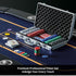 Boyzhood Poker Set - 300 Pcs Poker Chips with Aluminum Travel Case, 11.5 Gram for Texas Holdem