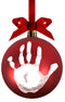 Pearhead Red Handprint Ball Ornament, DIY Baby Hand or Footprint Holiday Keepsake