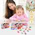 LELEMON 60 Piece Puzzles for Kids Ages 4-8, Educational Learning Jigsaw Toys in a Metal Box for Girls and Boys.
