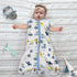 TILLYOU Sleep Sack 0-6 Months, 0.5 TOG Baby Wearable Blanket with 2-Way Zipper, 2 Pack, Sky Adventure & Sky Blue