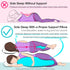 BYRIVER C Shaped Pregnancy Pillow with Cover, Knee Pillow for Side Sleeper Knees Legs HIPS Pain, Leg Pillow Elevation