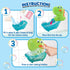 HAP-P-KID 12 18 24 1 2 3 4 5 Dinosaur Bath Bubble Maker, Automatic Dino Bubbles Blower, Bathtub Shower Machine Toys