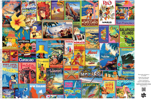 1000 26.75 19.75 Buffalo Games - Lewis T Johnson - Exotic Destinations - Piece Jigsaw Puzzle for Adults -Challenging