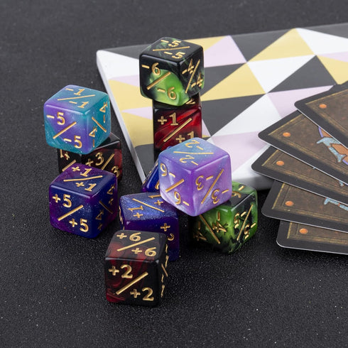 48 PCS Magic The Gathering MTG Counter Dice - Marble Bulk Life Counters for Card Game Accessories