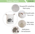 CLOCOR Collapsible Round Storage Bin, Large Storage Basket, Clothes Laundry Hamper, Toy Storage Bin (Love Elephant)
