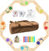 Solid Wood Marbles and Jokers Board Game: Versatile Family Entertainment for 2-8