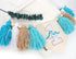 BASCT 1st Big One Surf High Chair Banner - Wave Birthday Decoration for Boys, Tassel Garland
