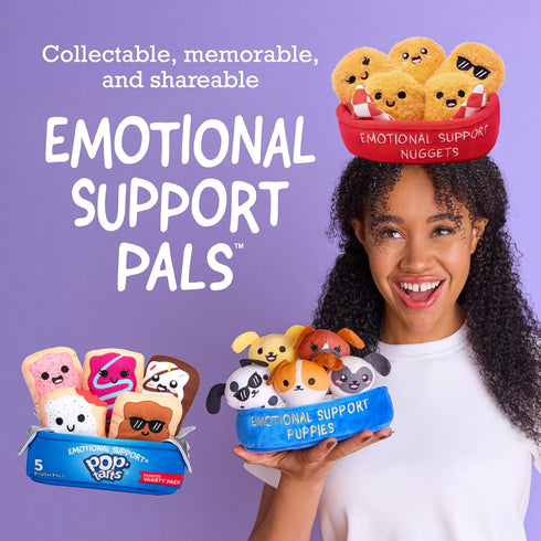 5 Emotional Support School Supplies Plush by Relatable - Cute Stuffed Animals and Squishy Toys, Fun Gift Ideas for All