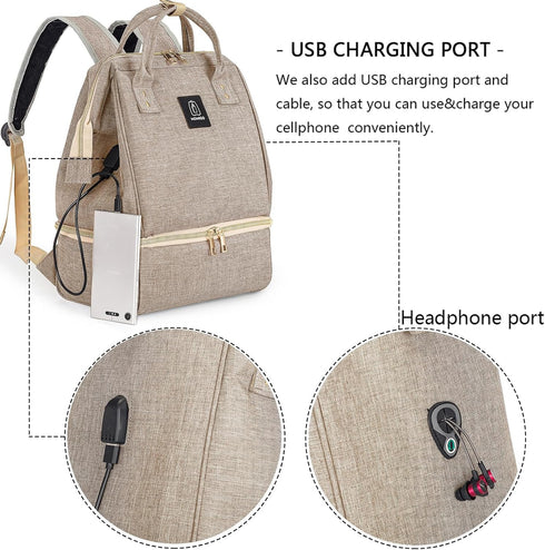 Backpack Backpack MOMIGO Breast Pump - Cooler and Moistureproof Bag Double Layer for Mother Outdoor Working with USB