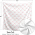 47in. Sweet Jojo Designs Baby Swaddle Blanket (Pink Bows) for Girls, Infant/Newborn Stretchy Lightweight Jersey