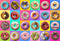 Puzzles for Kids Ages 4-10 - Colorful Donuts 100 Piece Puzzle - Educational Toys Gifts