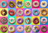 Puzzles for Kids Ages 4-10 - Colorful Donuts 100 Piece Puzzle - Educational Toys Gifts