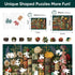 200 11.8 8.9 BODHIPNJOY Wooden Puzzles for Adults, Mother's Day Puzzles, Books Jigsaw Puzzles, Wildflowers Book Vintage