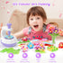 300+PCS 2 3 4 5 6 7 8+ GirlsHome Fabric Flower Bouquets Toys, DIY Flower Making Kit for Kids, Reusable Arts and Crafts