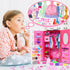 127pcs Closet 11.5 inch 1/6 Doll Clothes Accessories and for Girl Doll,Dollhouse Wardrobe Storage Fashion Dress Gowns