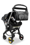 hoodababy Essentials Diaper Bag Compatible with The doona Carseat/Stroller, Black, ml, Faux leather
