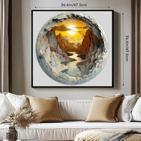 1000 Adults3D Sunset 26.6 26.6in Pieces Jigsaw Puzzle for Canyon, x Impossible Difficult Hard Challenging Jigsaw