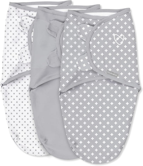 SwaddleMe by Ingenuity Original Swaddle, 100% Cotton, Improves Sleep & Calms Startle