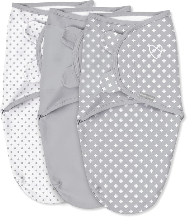 SwaddleMe by Ingenuity Original Swaddle, 100% Cotton, Improves Sleep & Calms Startle
