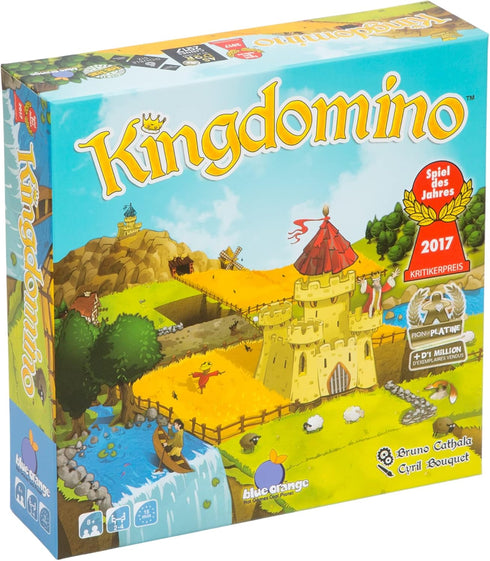 Kingdomino Board Game by Blue Orange Games, Award Winning Family Strategy Game for 4 Players, Blue