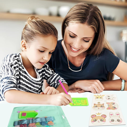 SINHOWANG 4-8 8-12 6pcs Diamond Art Kits for Kids Years Old, Arts and Crafts for Kids Ages Girls Boys Art Supplies