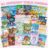 24 2-4-8-12 Cinrobiye Coloring Books for Kids With Stacking Crayons Bulk Mini Coloring Books Bulk for Ages Activity